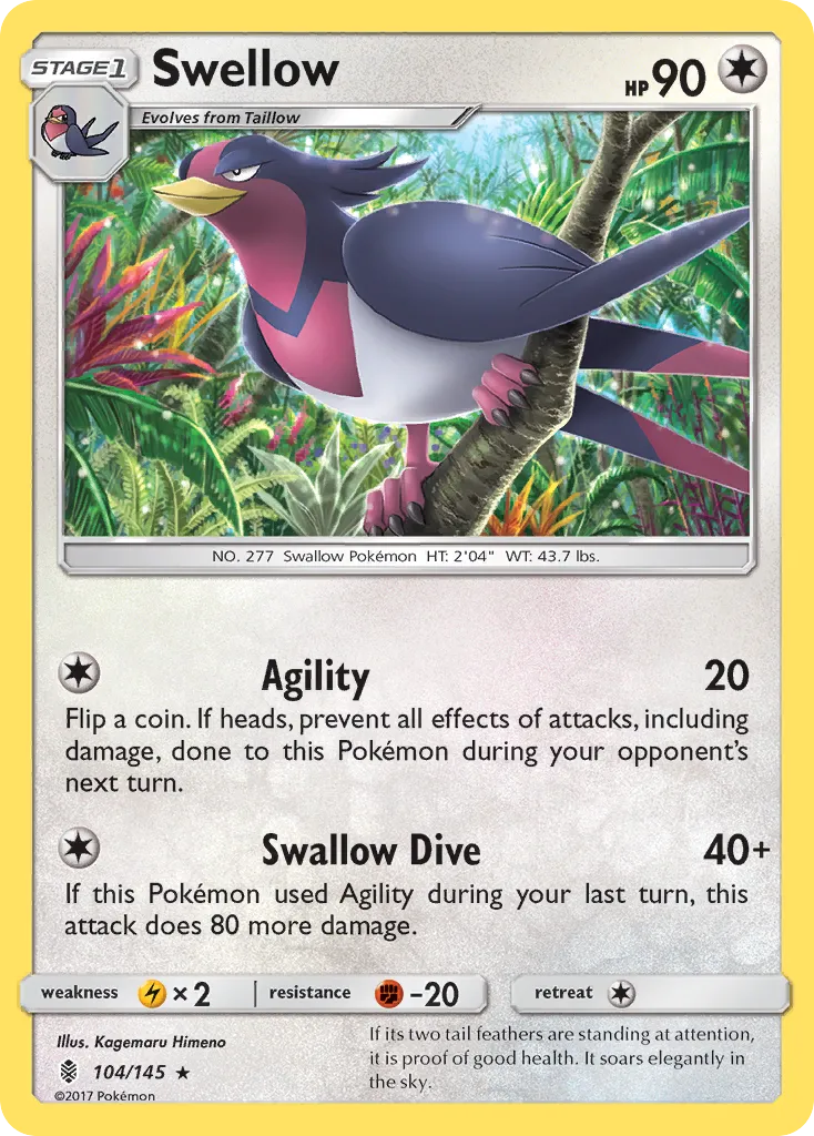 Swellow card image