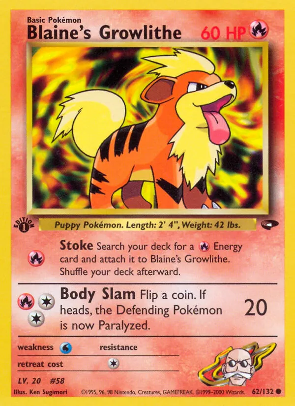 Blaine's Growlithe card image