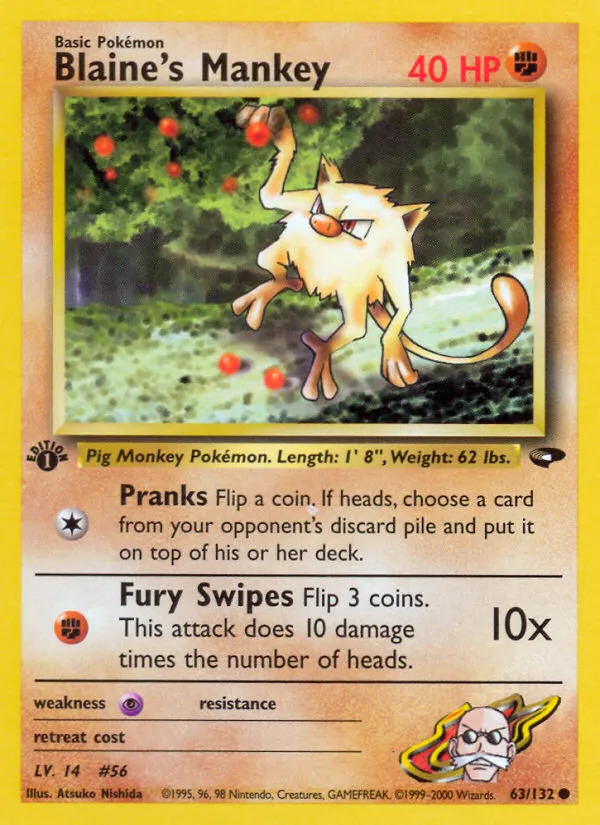 Blaine's Mankey card image