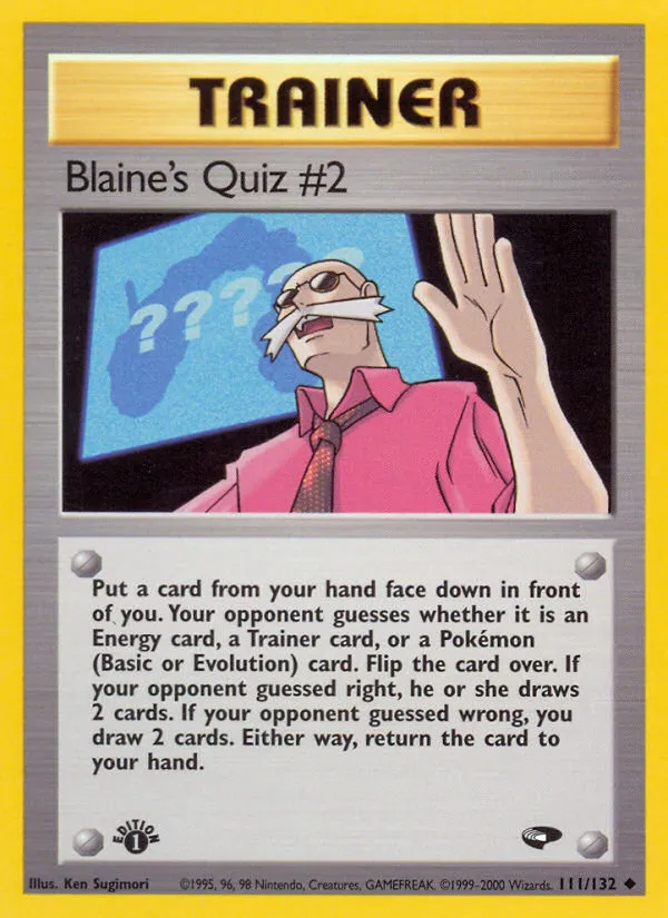 Blaine's Quiz #2 card image