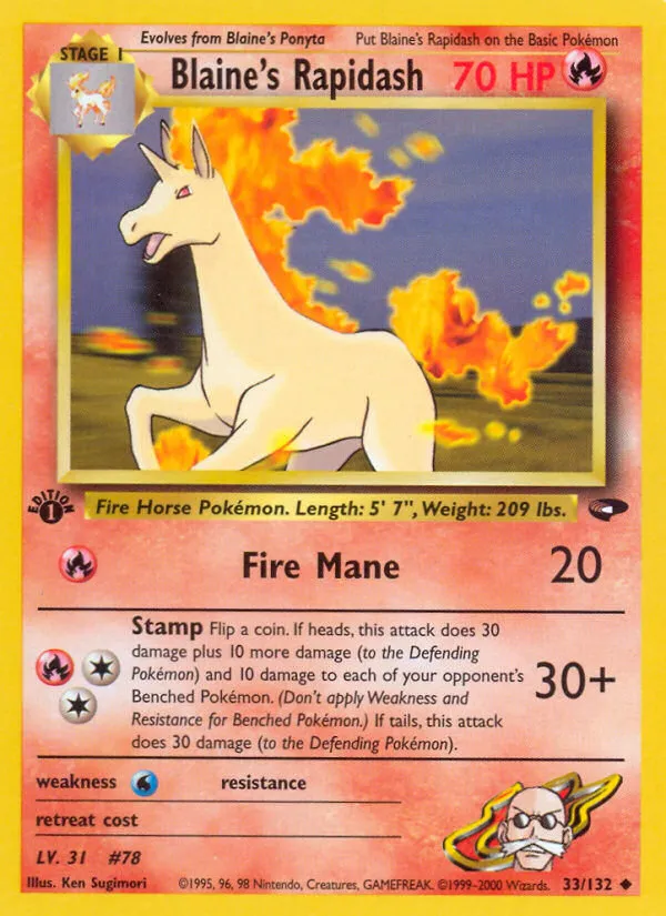 Blaine's Rapidash card image