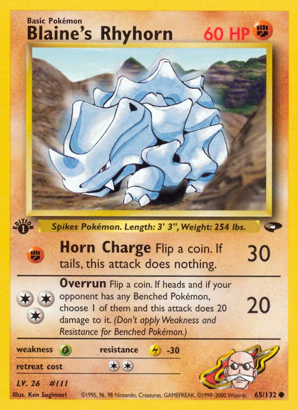 Blaine's Rhyhorn card image