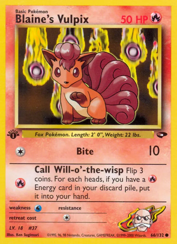 Blaine's Vulpix card image