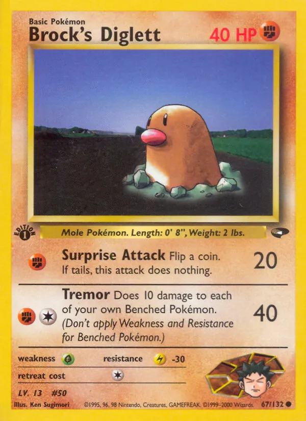 Brock's Diglett card image