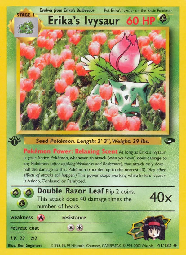 Erika's Ivysaur card image
