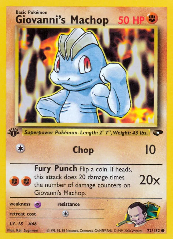 Giovanni's Machop card image