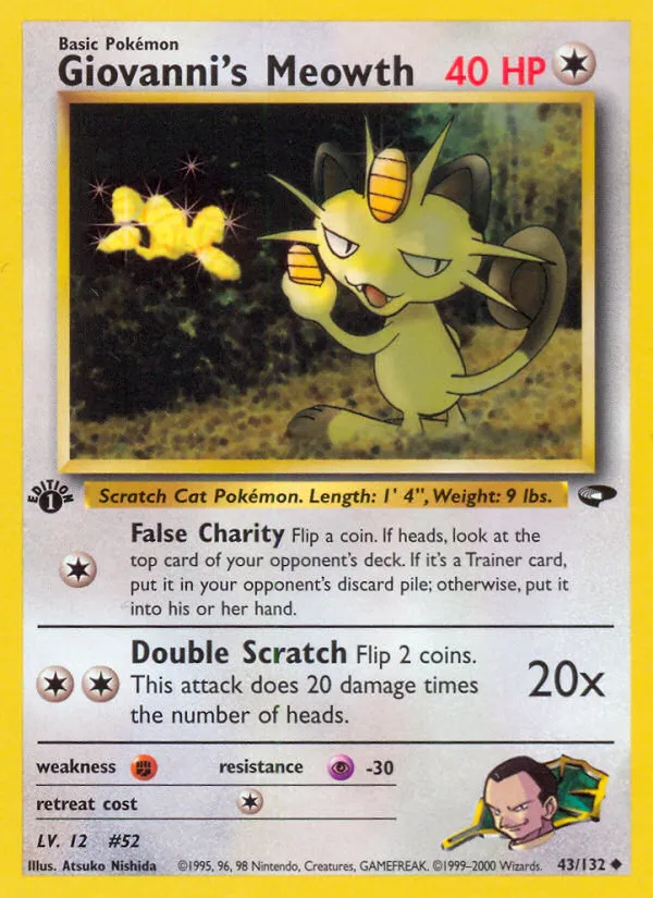 Giovanni's Meowth card image