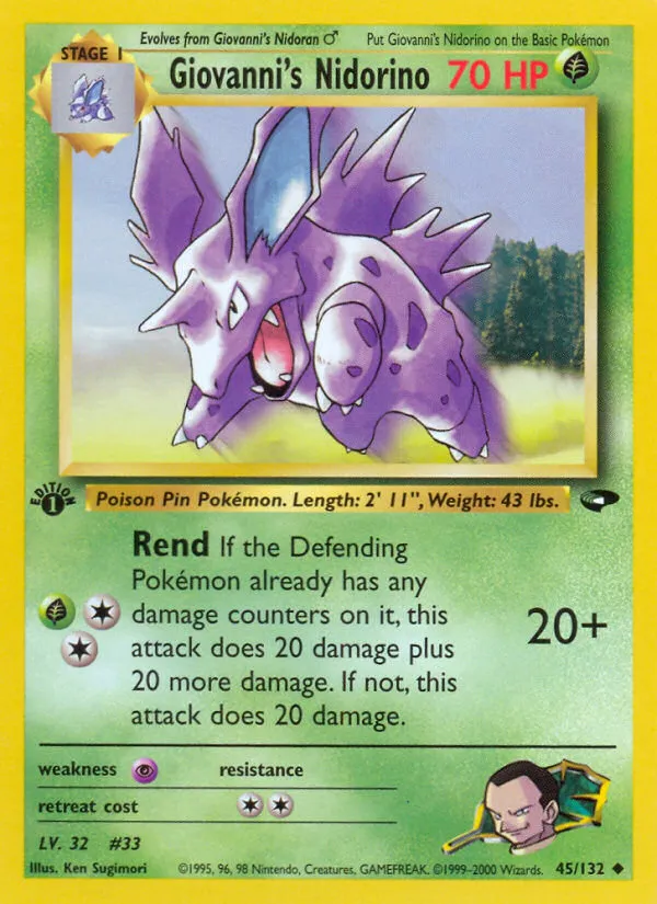 Giovanni's Nidorino card image