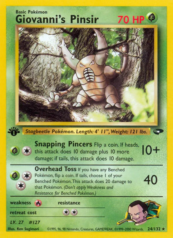 Giovanni's Pinsir card image