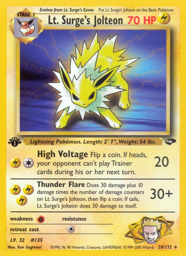 Lt. Surge's Jolteon card image