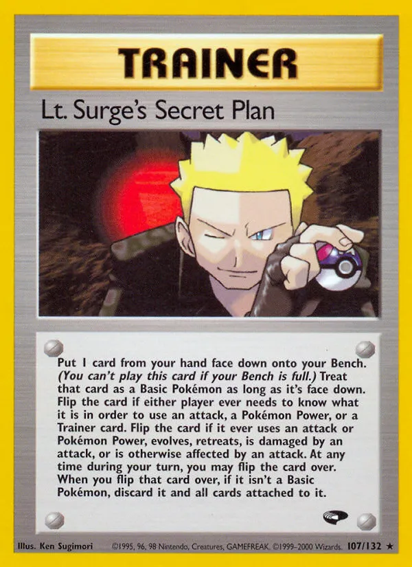 Lt. Surge's Secret Plan card image