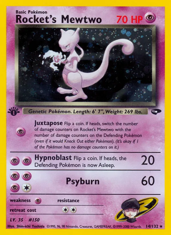 Rocket's Mewtwo #14 card image