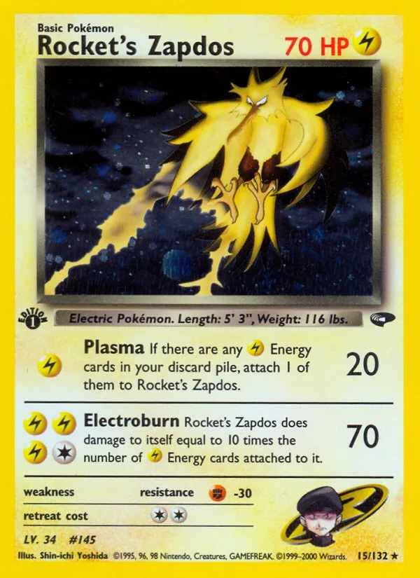 Rocket's Zapdos #15 card image