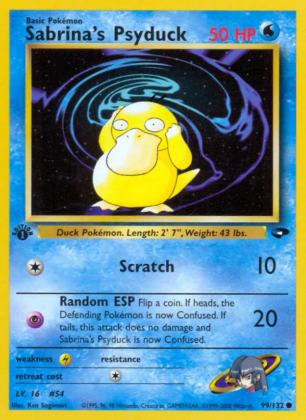 Sabrina's Psyduck card image