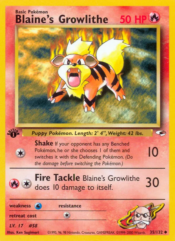 Blaine's Growlithe card image