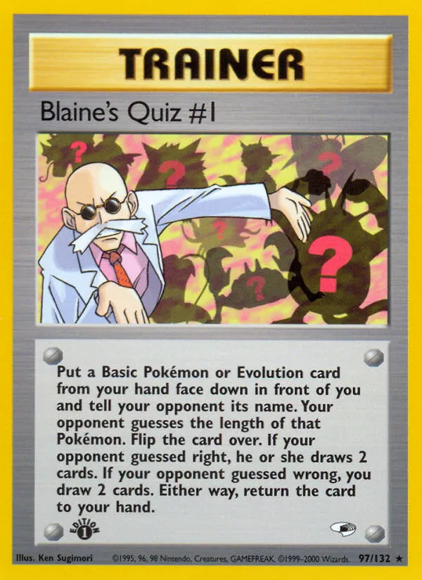 Blaine's Quiz #1 card image