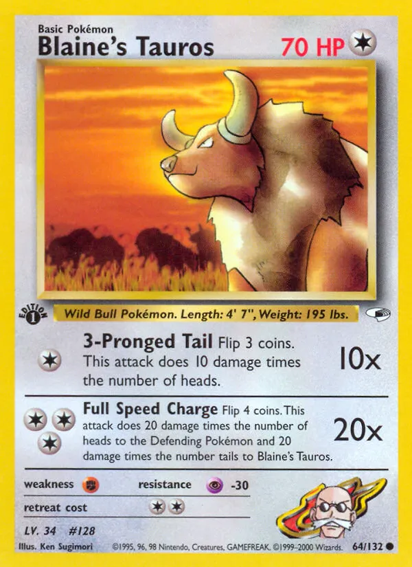 Blaine's Tauros card image