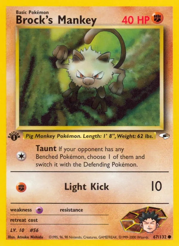 Brock's Mankey card image