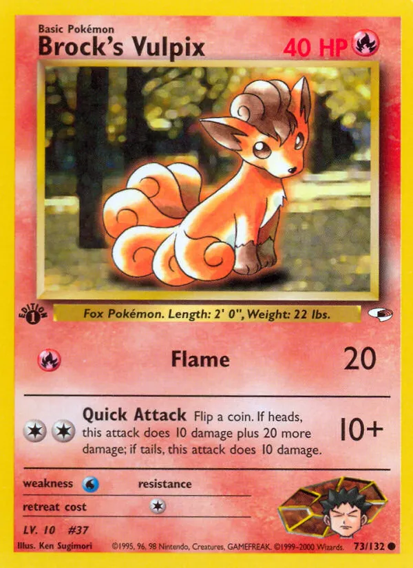 Brock's Vulpix card image