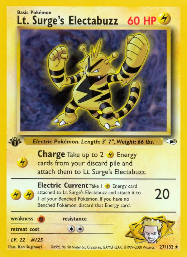 Lt. Surge's Electabuzz card image