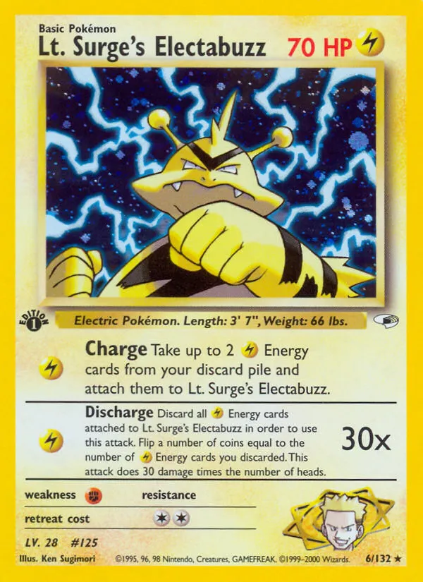 Lt. Surge's Electabuzz card image