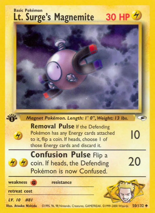 Lt. Surge's Magnemite card image