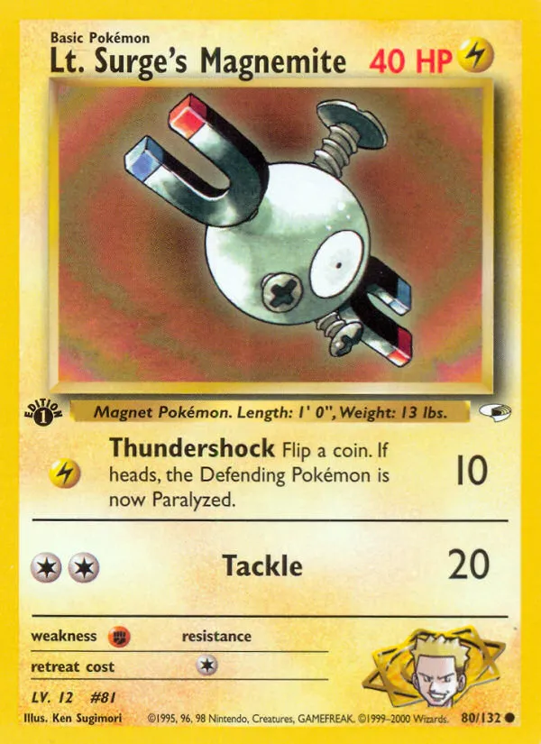 Lt. Surge's Magnemite card image