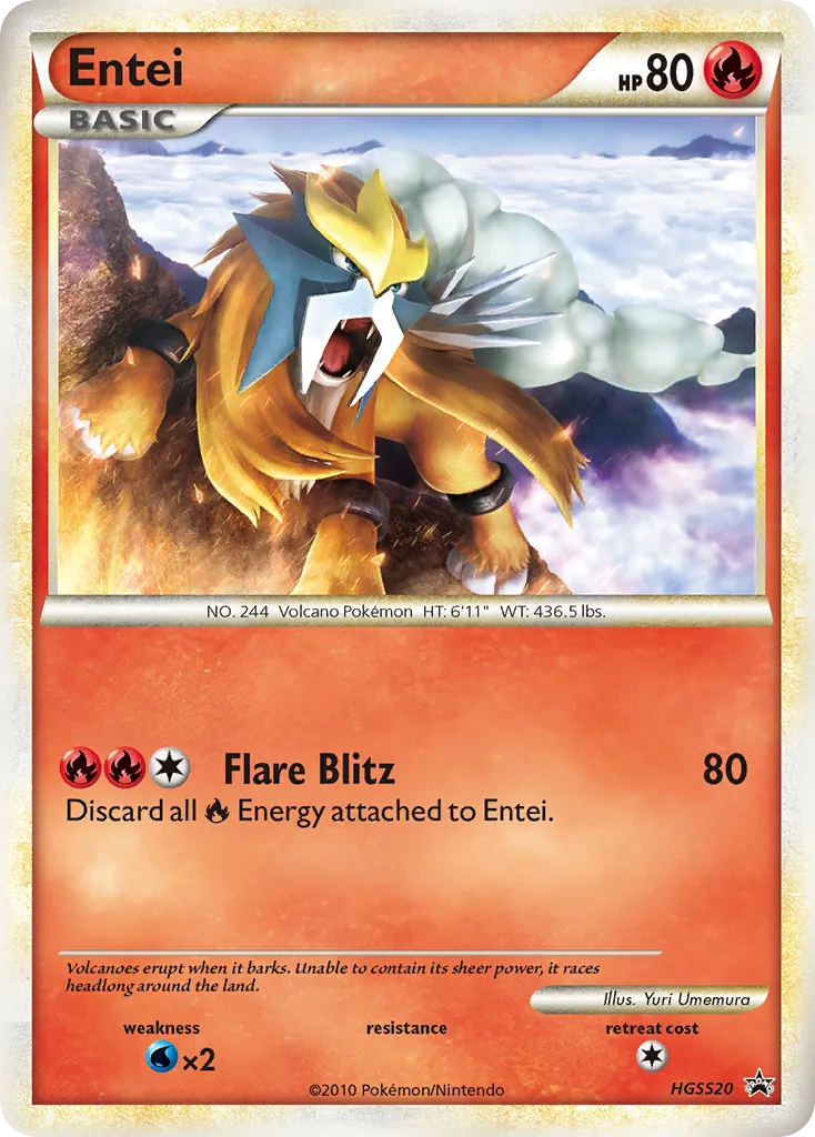 Entei #HGSS20 card image