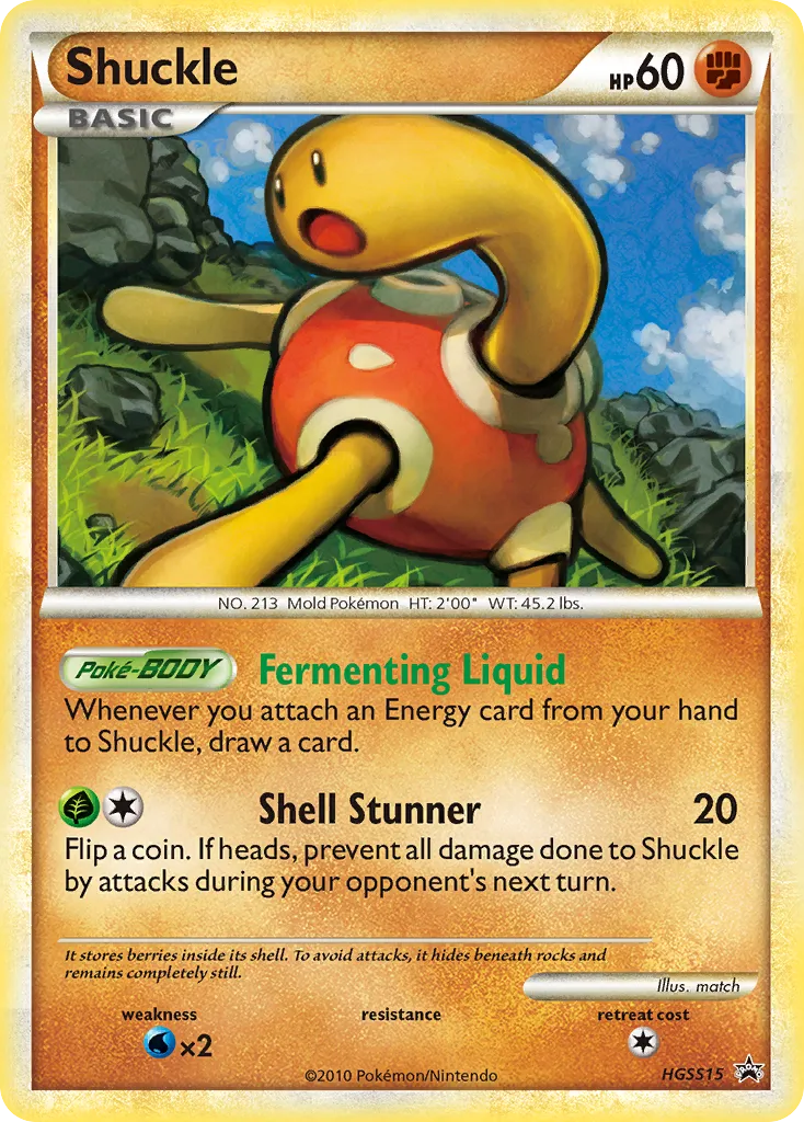 Shuckle #HGSS15 card image