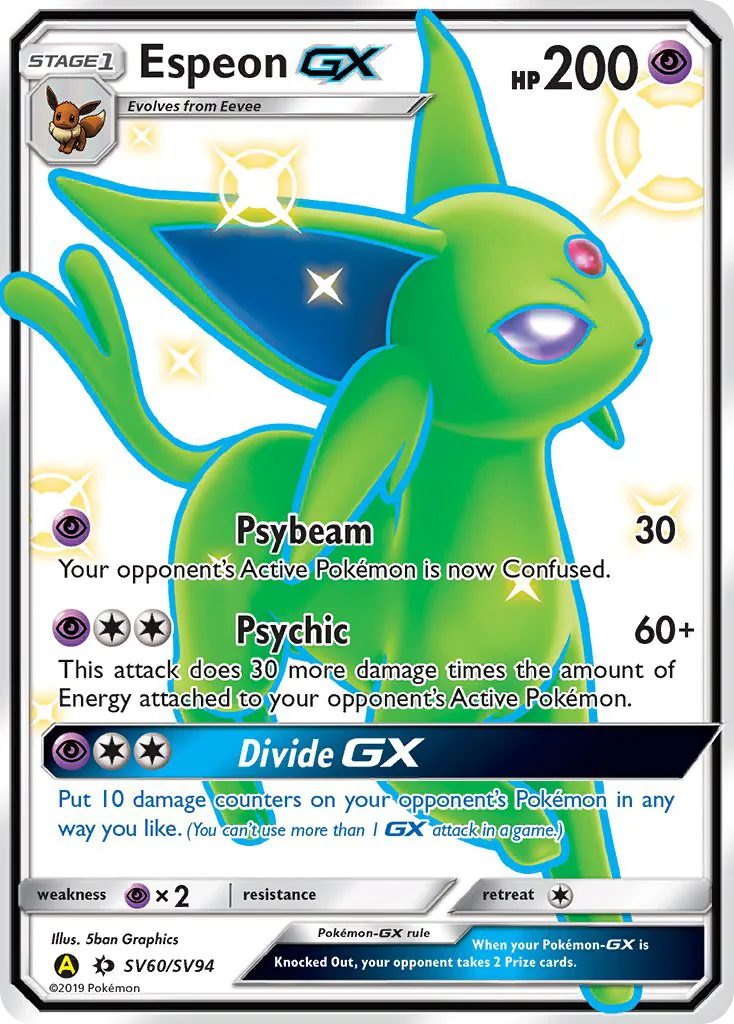 Espeon-GX #SV60 card image