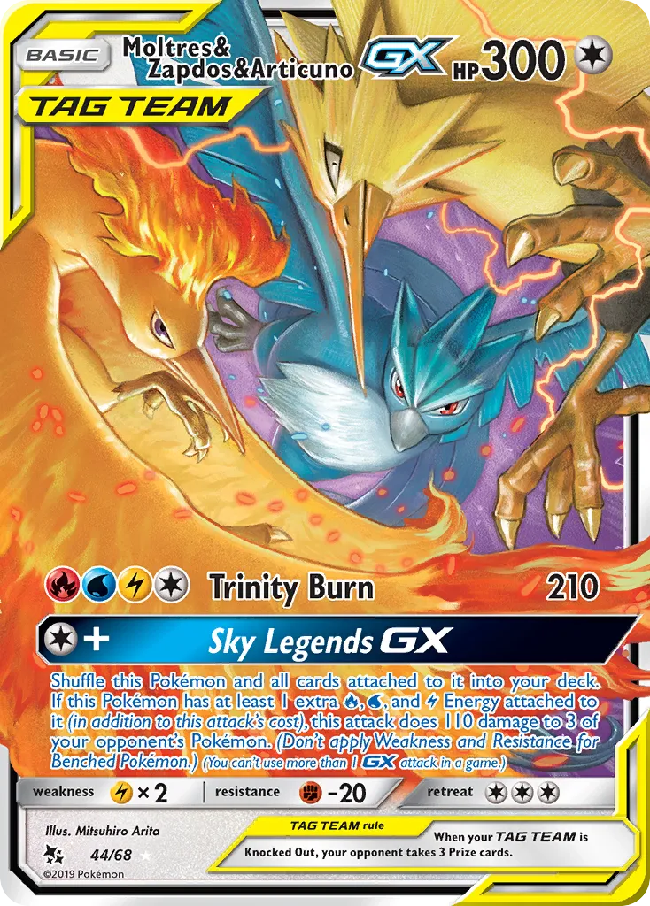 Moltres & Zapdos & Articuno-GX card image