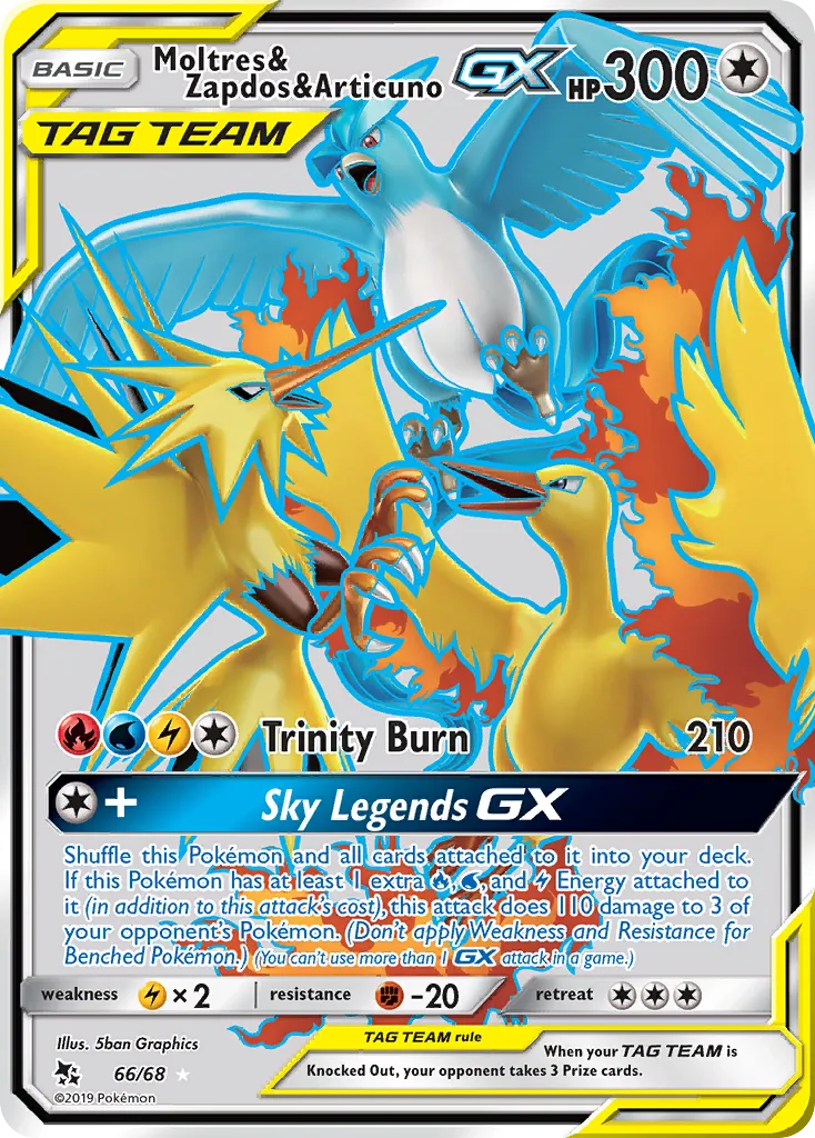 Moltres & Zapdos & Articuno-GX card image