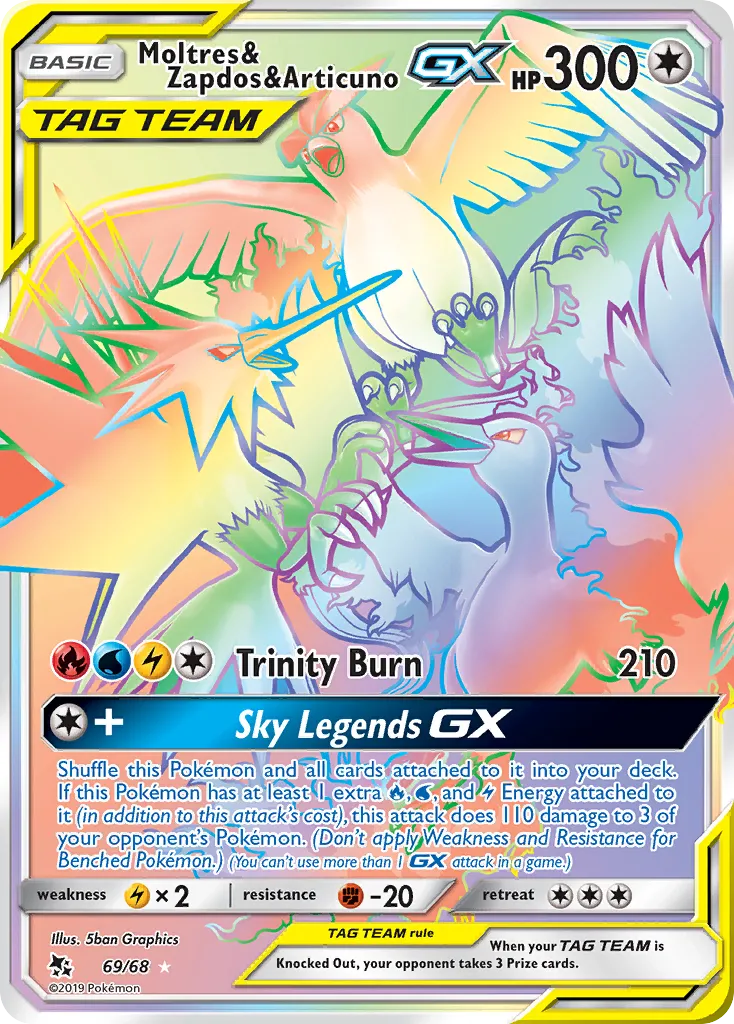 Moltres & Zapdos & Articuno-GX card image