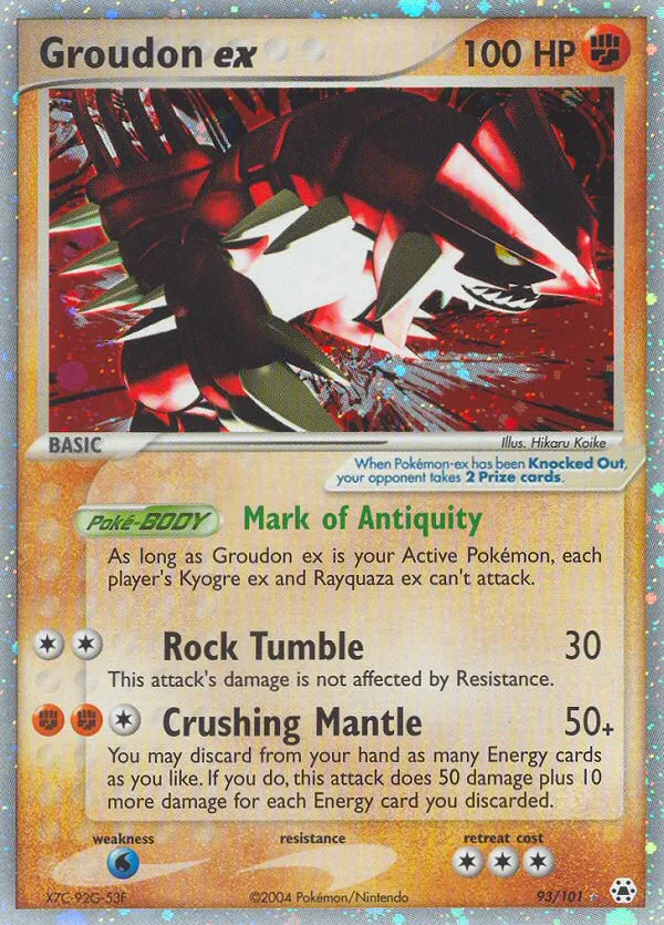 Groudon ex #93 card image