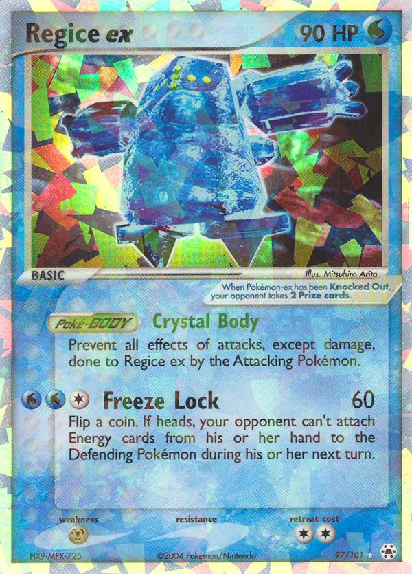 Regice ex #97 card image