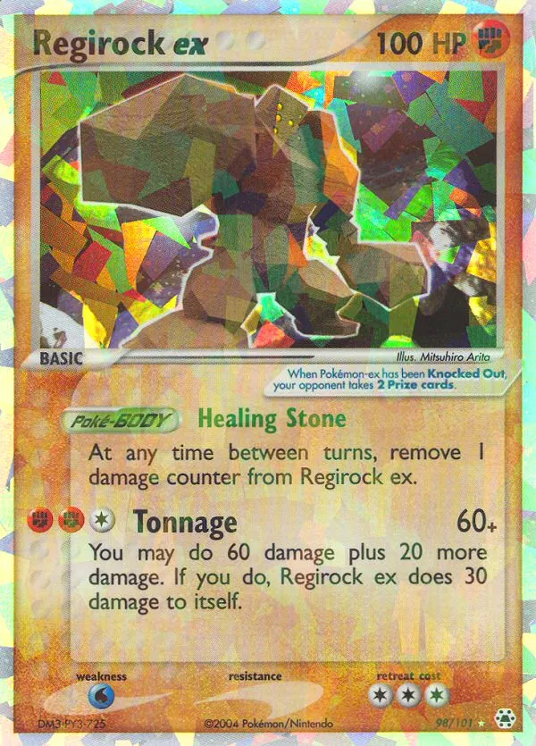Regirock ex #98 card image