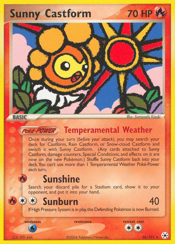 Sunny Castform card image