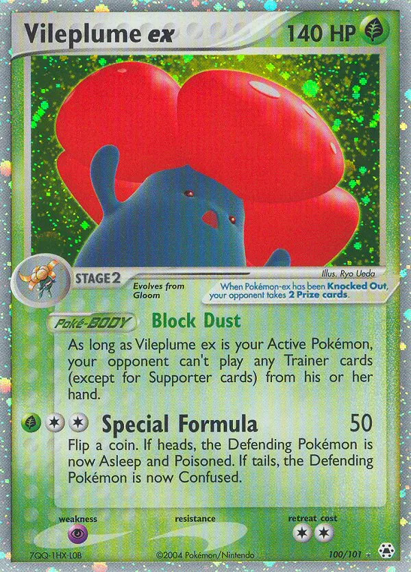 Vileplume ex #100 card image