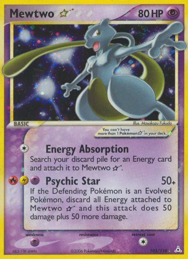 Mewtwo Star card image