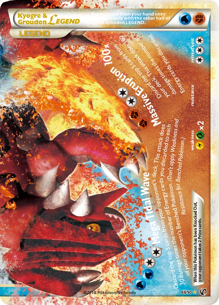 Kyogre & Groudon LEGEND #88 card image