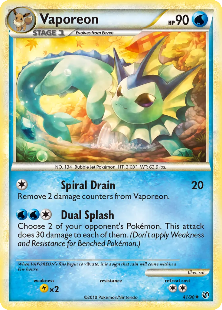 Vaporeon card image