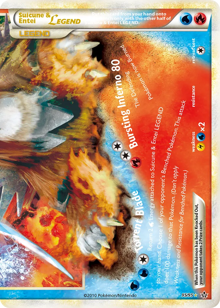 Suicune & Entei LEGEND #95 card image