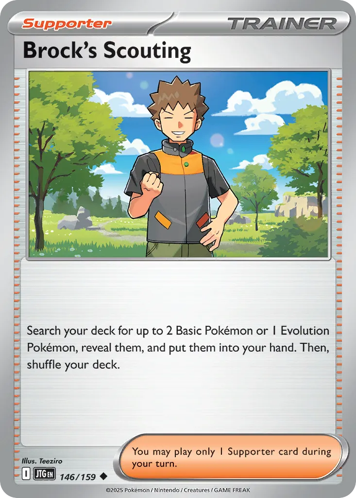 Brock's Scouting card image