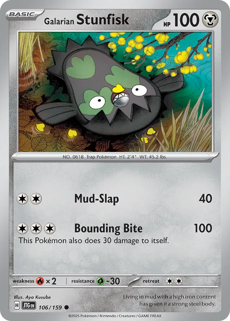 Galarian Stunfisk card image