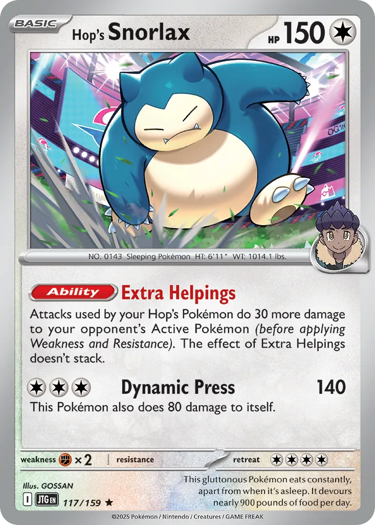 Hop's Snorlax card image