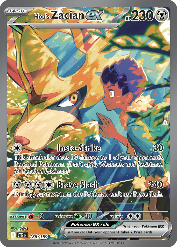 Hop's Zacian ex #186 card image