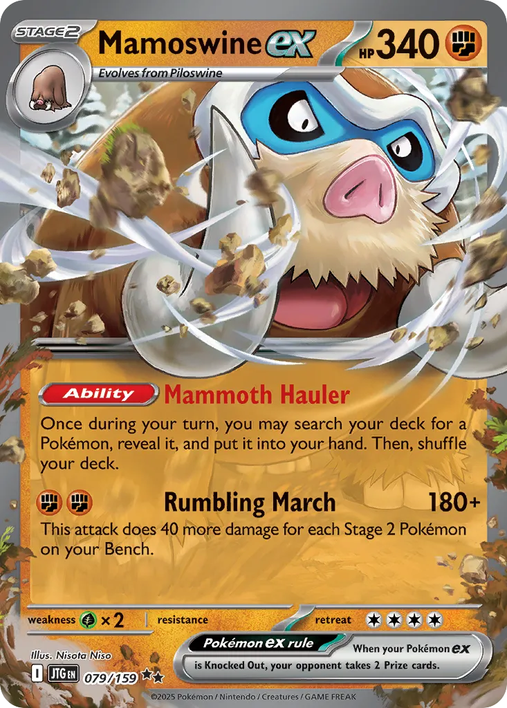 Mamoswine ex Journey Together #79 card image