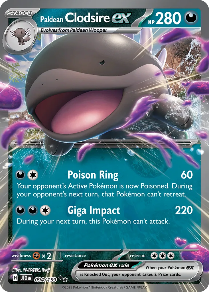 Paldean Clodsire ex card image