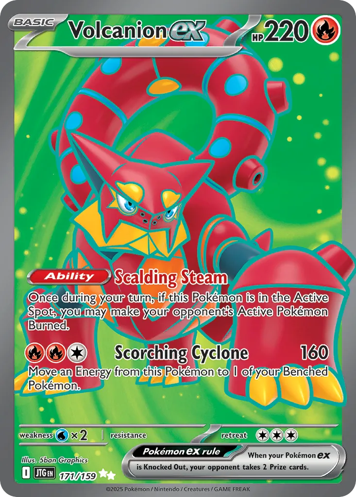 Volcanion ex card image