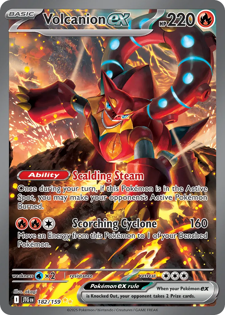 Volcanion ex #182 card image